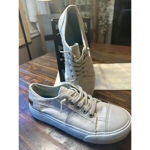 Blowfish Malibu Lexine Women 9M Metallic Champagne Silver Platform Sneaker